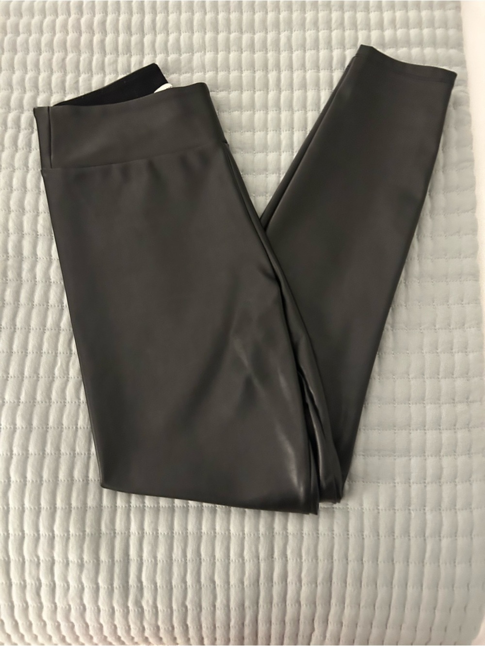 Abercrombie & Fitch Black Faux Leather Leggings